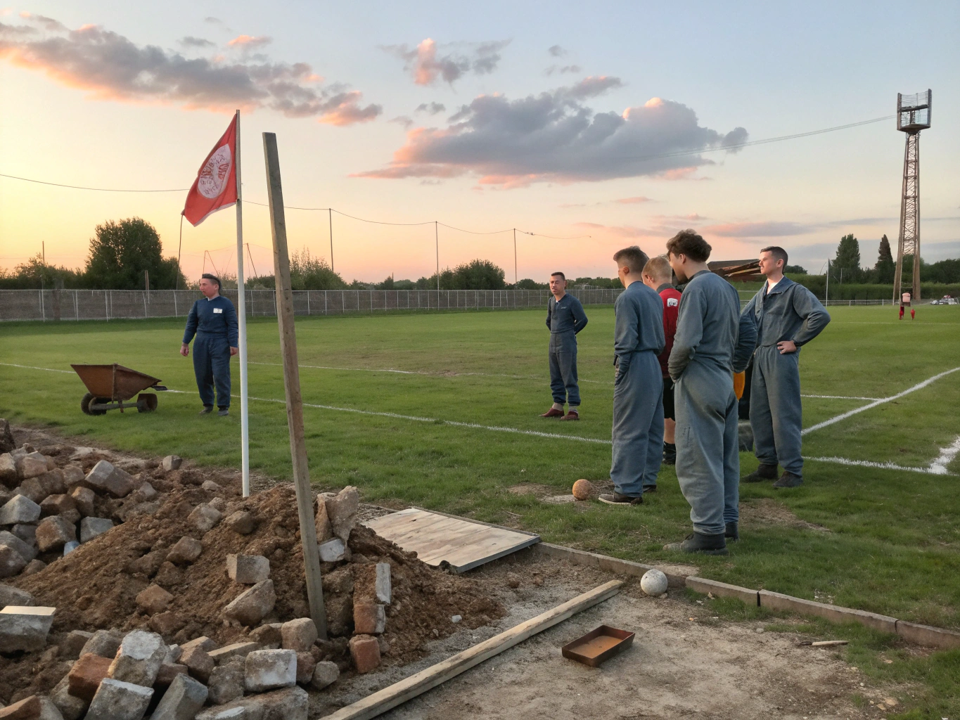 Construction of the new Birkalla grounds